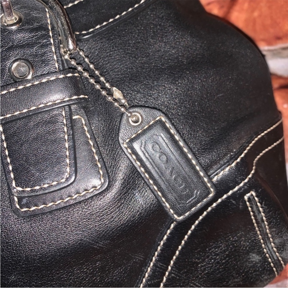 Coach Soho Hampton satchel black leather shoulder bag - Picture 5 of 8
